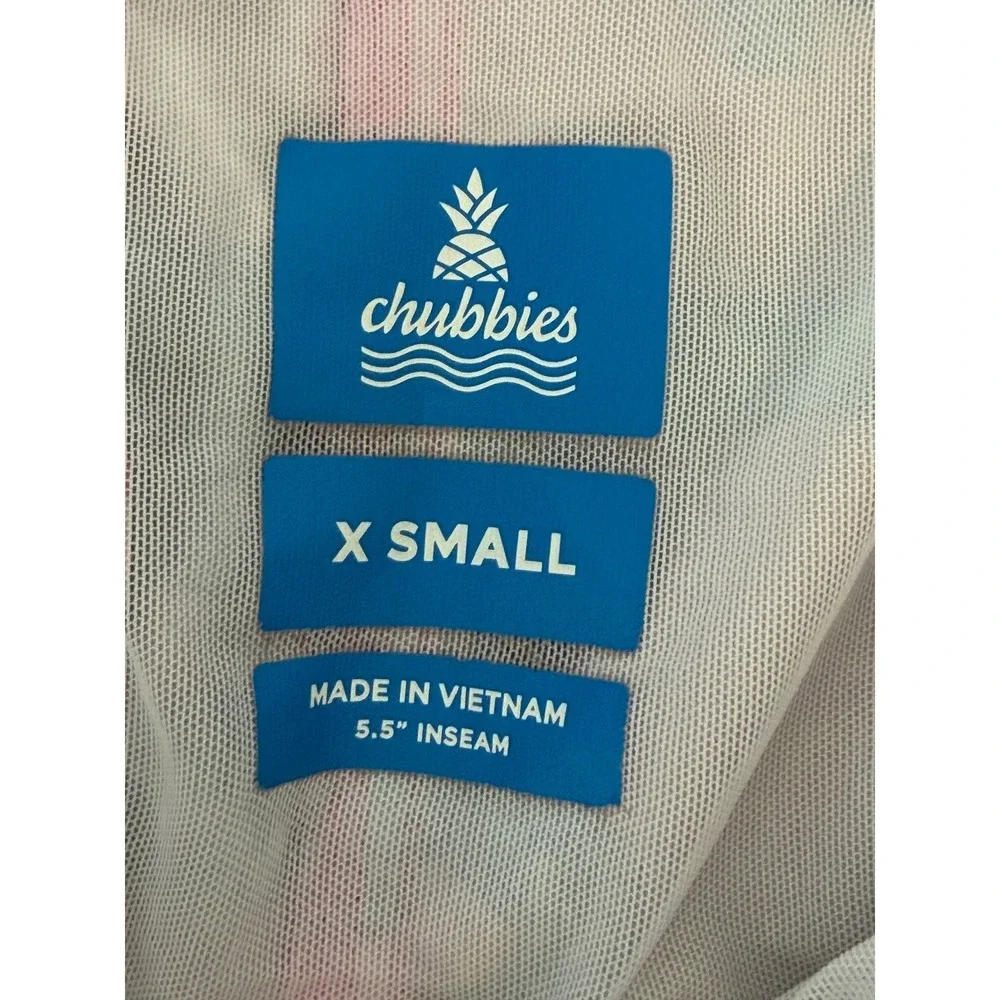 Chubbies Swim Trunks XS Pink Alligator Print 5.5